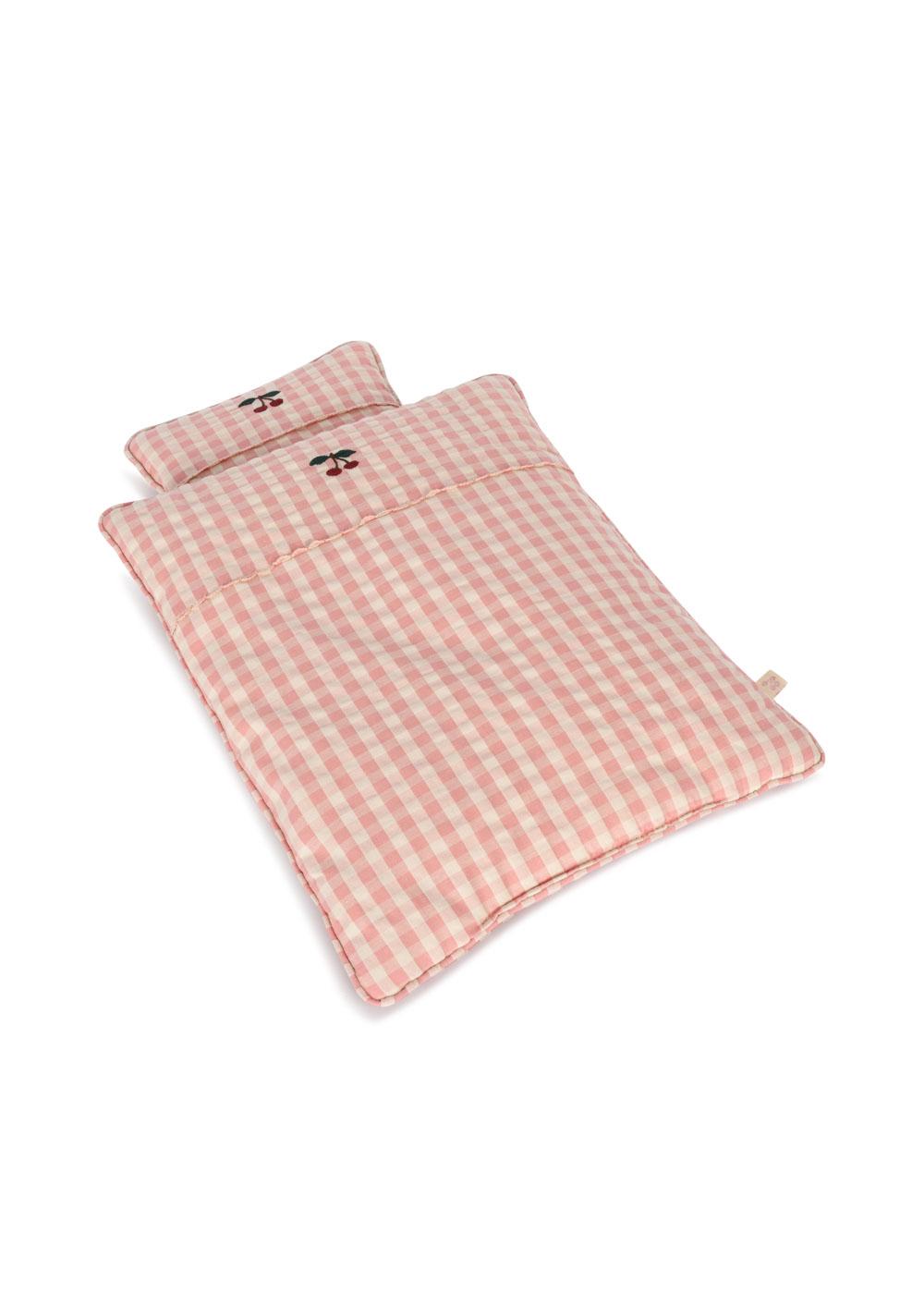 Konges Sløjd PUPPENBETTWÄSCHE – POWDER PINK CHECK