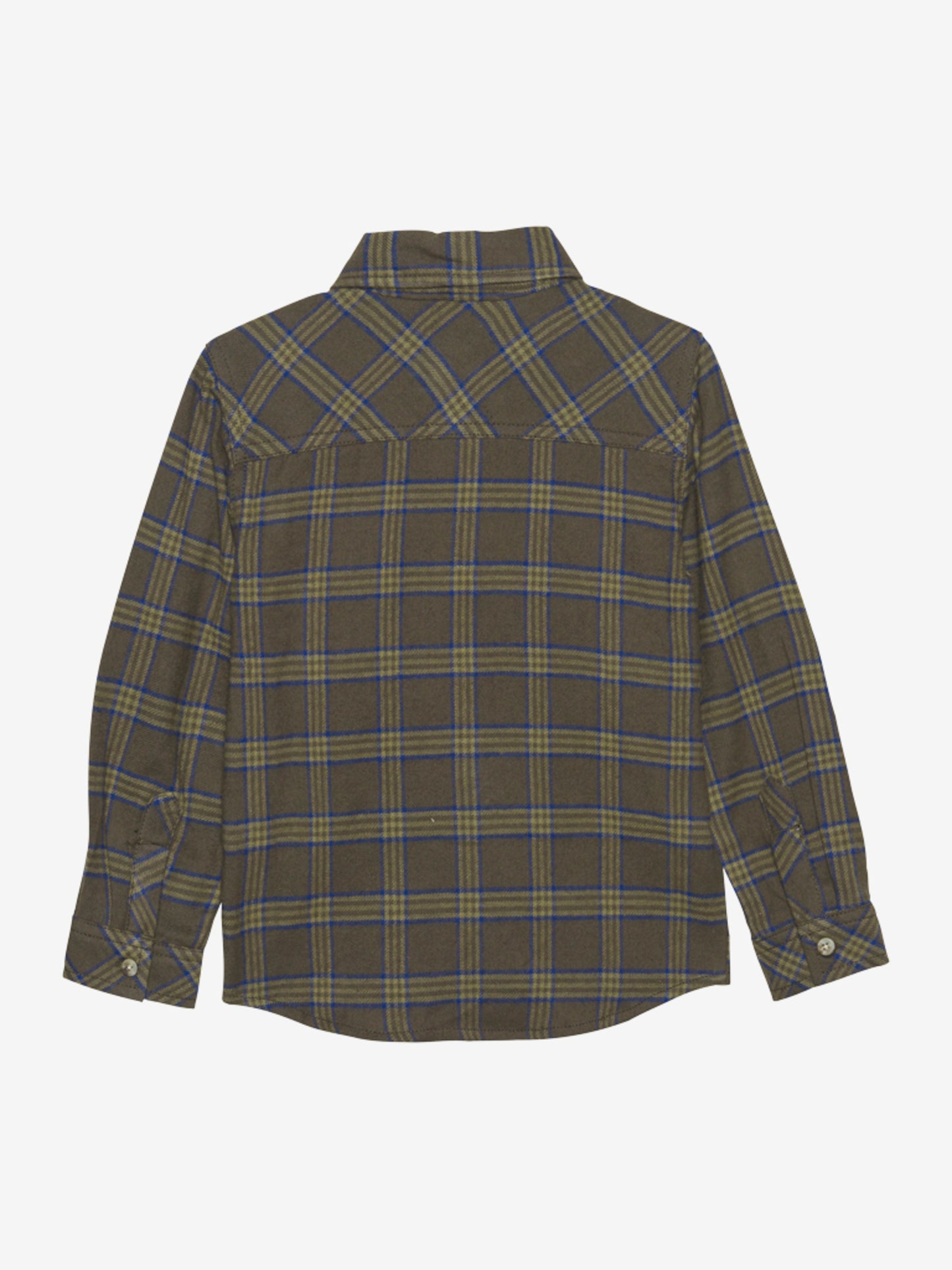 Minymo Hemd LS Check - Olive Night