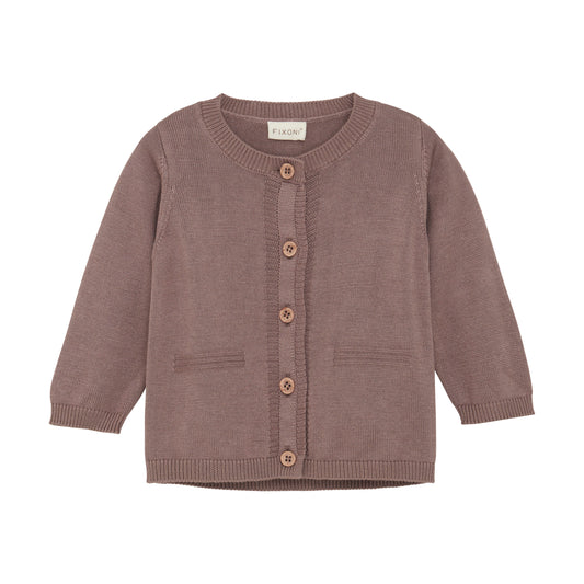 Fixoni Strik Cardigan - Deep Taupe