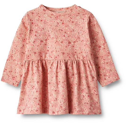 Wheat Sessa Dress LS -Rosette flowers