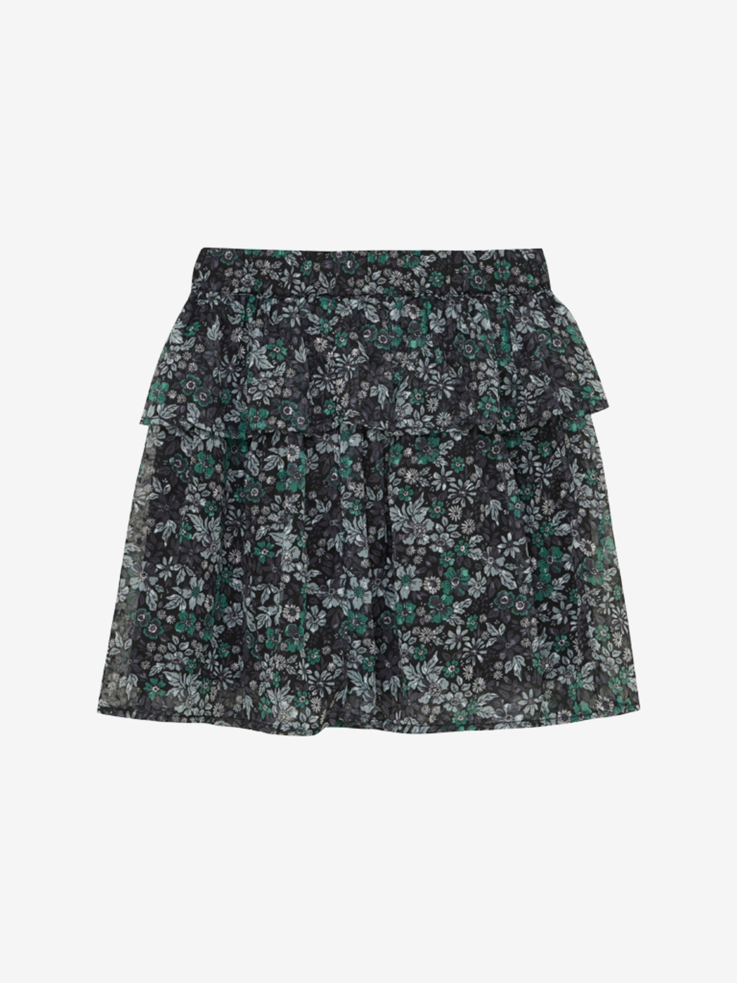 Creamie Nederdel Flower Dobby - Pine Green