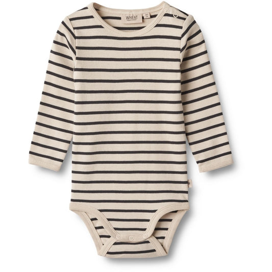 Wheat Bertil body LS - Navy stripe