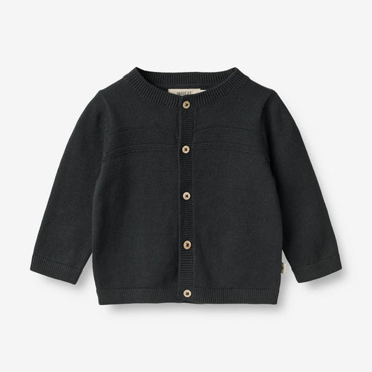 Wheat strik Cardigan Sofus - Navy