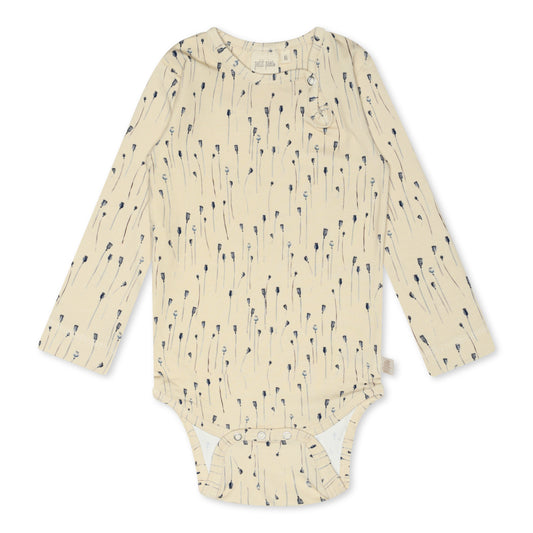 Petit Piao Body L/S Bedruckt – Poppy AOP