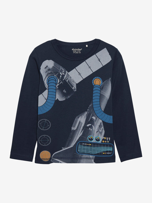 Minymo T-shirt LS-Blue Nights