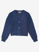 Indlæs billede til gallerivisning Creamie strik Cardigan - Vintage Indigo
