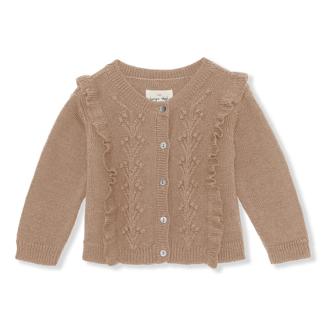 Konges Sløjd FIOL Strickjacke mit Muster - MAPLE SUGAR